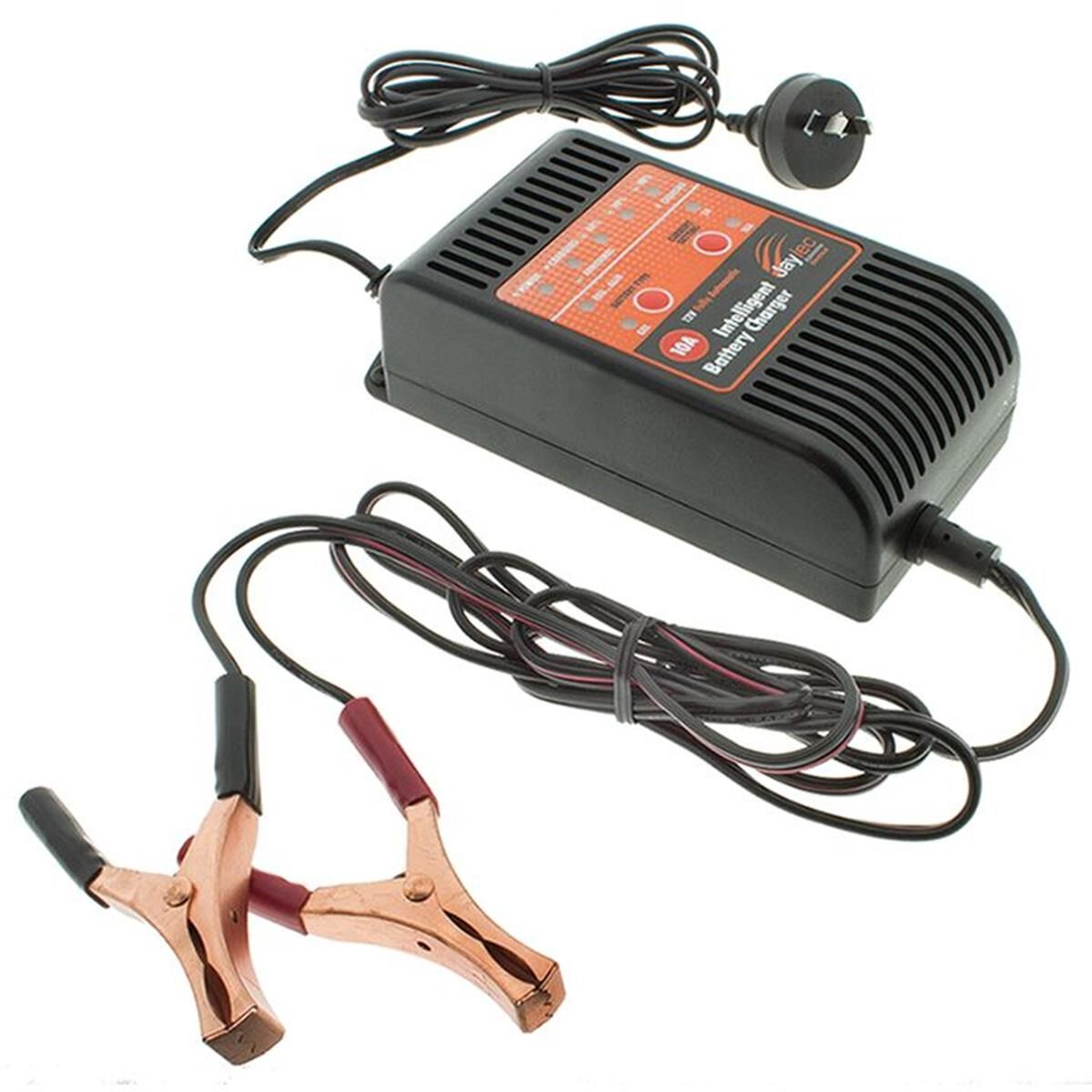 BATTERY CHARGER 12V 4 STAGE 10amp AUTOMATIC SWITCHING ADJUSTABLE   JAYLEC, , scanz_hi-res