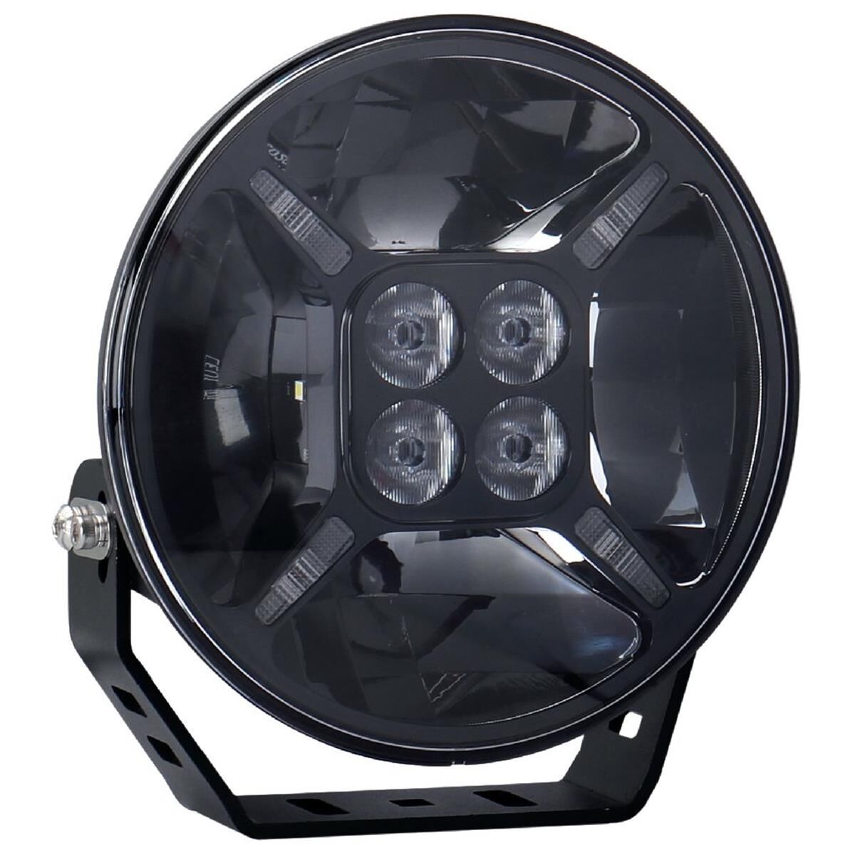 7" RND LED DRIVING LAMP DRIVNG BEAM 9-36V 60W BLACK 6,000Lms W/PARK LIGHT, , scanz_hi-res