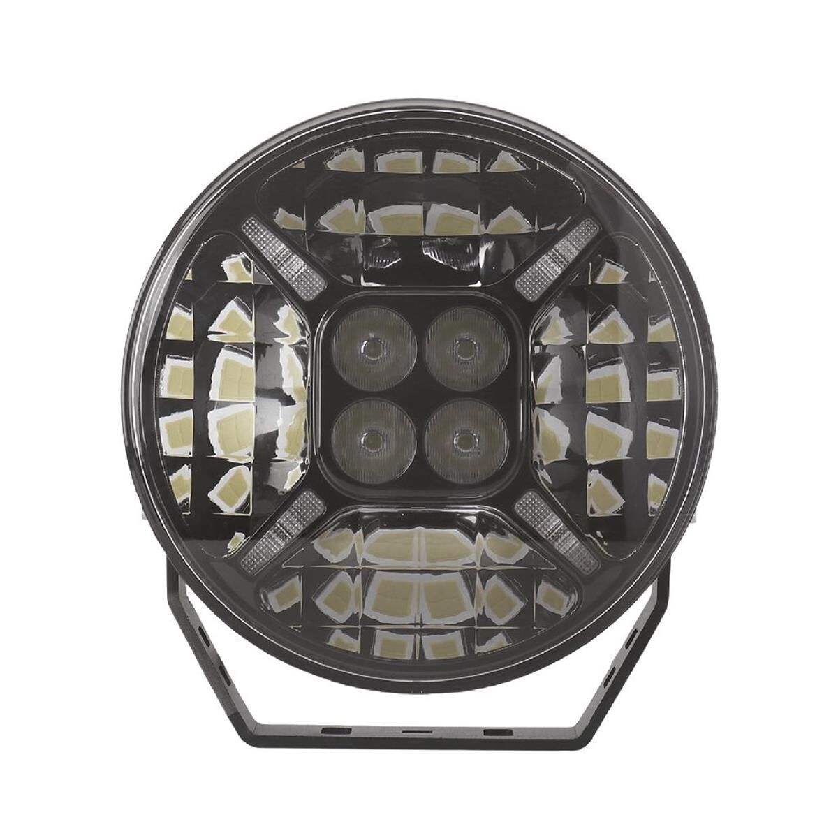 9" RND LED DRIVING LAMP DRIVNG BEAM 9-36V 120W BLK 12,000Lms W/PARK LIGHT, , scanz_hi-res