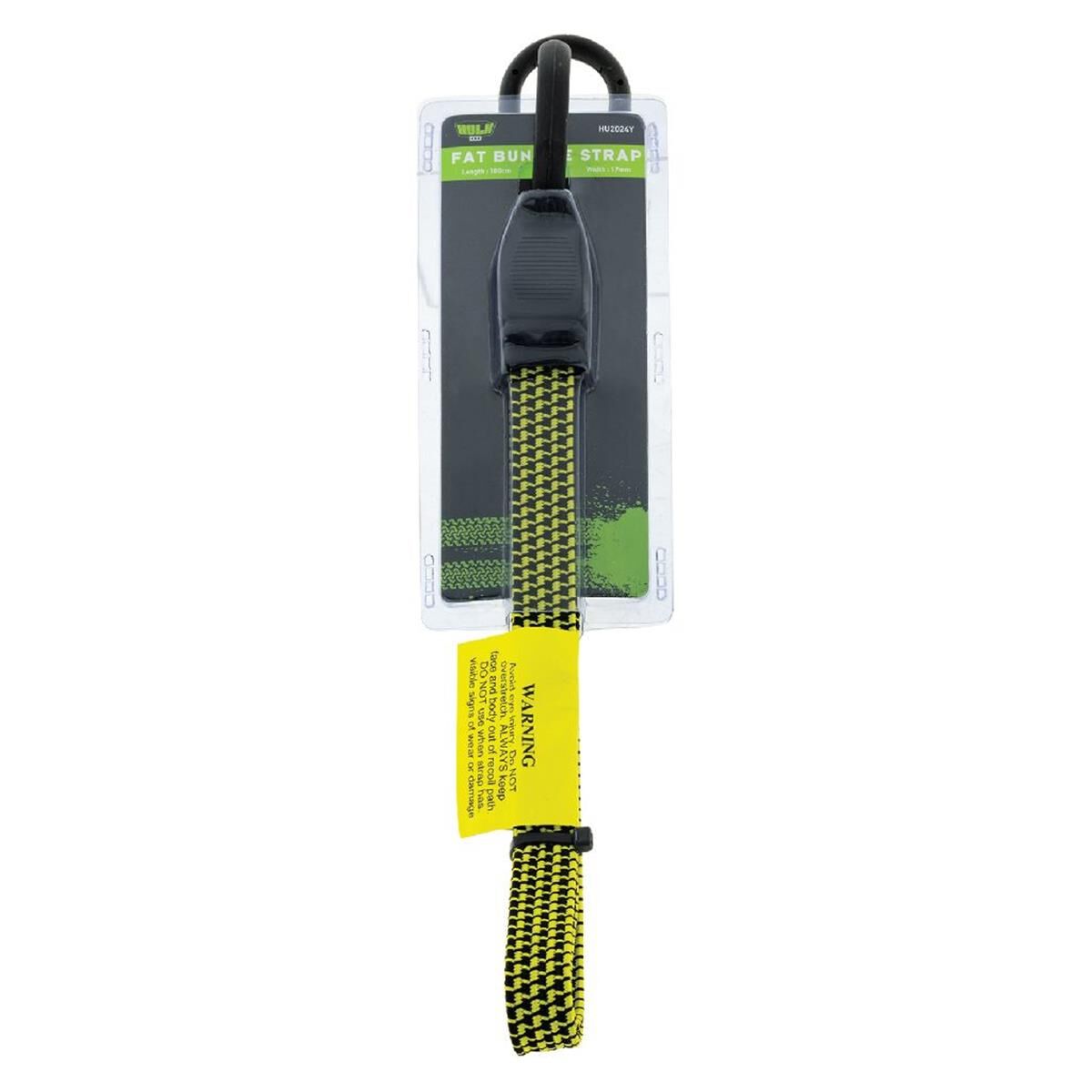 FAT BUNGEE 100CM YELLOW NON SCRATCH HOOKS, , scanz_hi-res