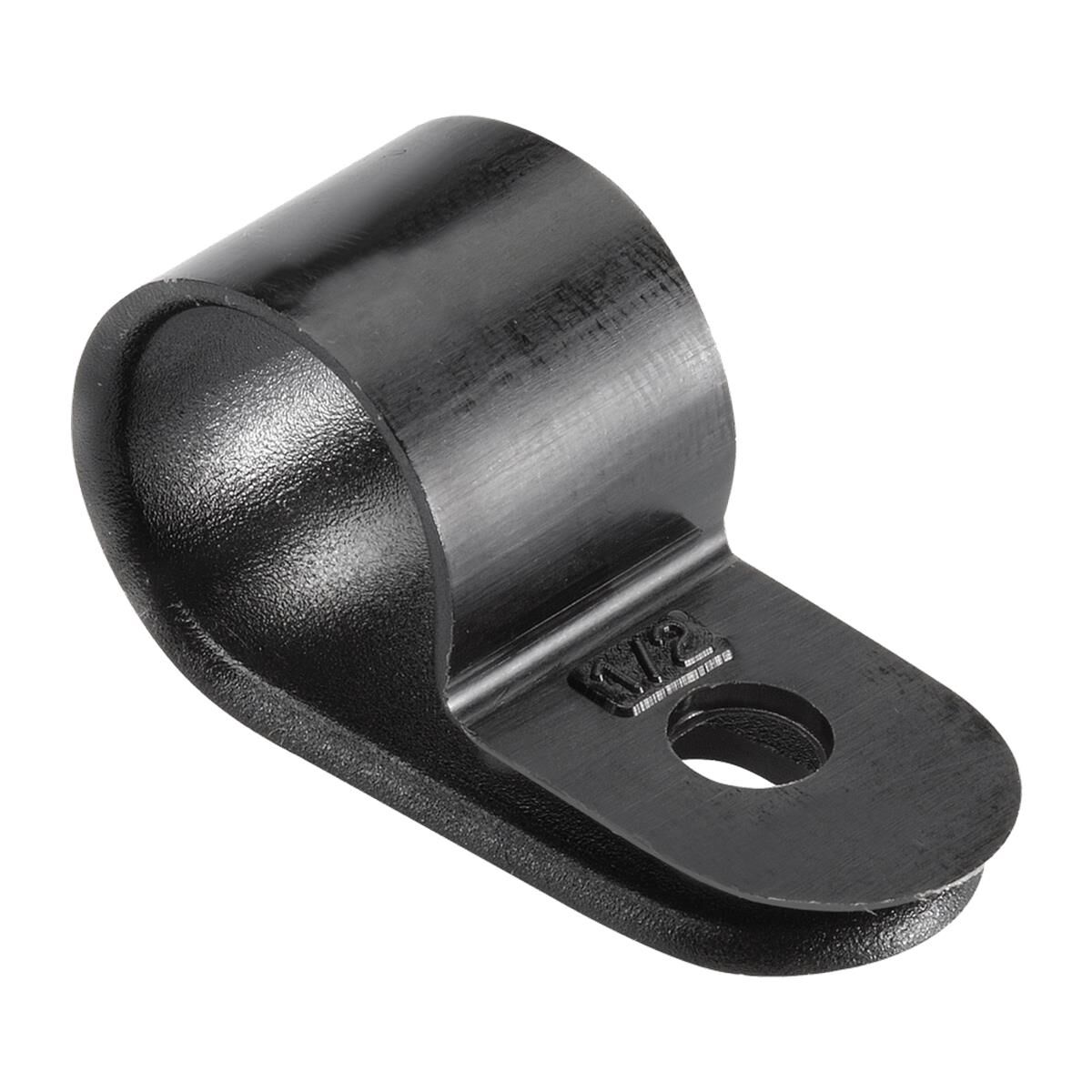 P CLIPS BLK PLAS 12.7MM ID 100, , scanz_hi-res
