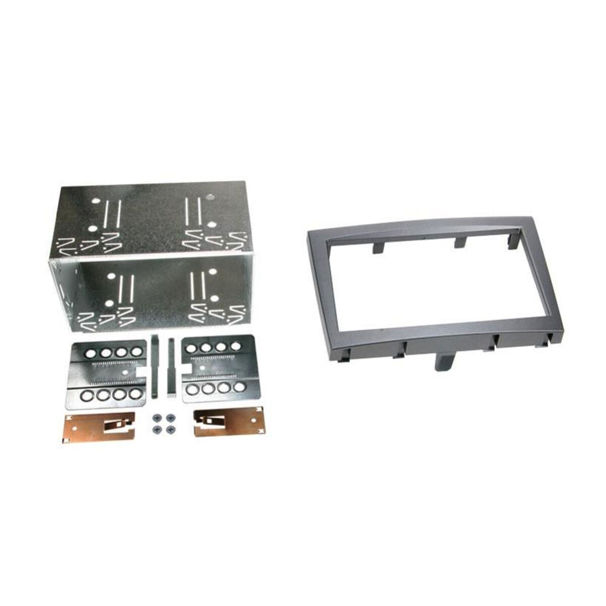 DOUBLE DIN FACIA FOR PORSCHE SILVER, , scanz_hi-res