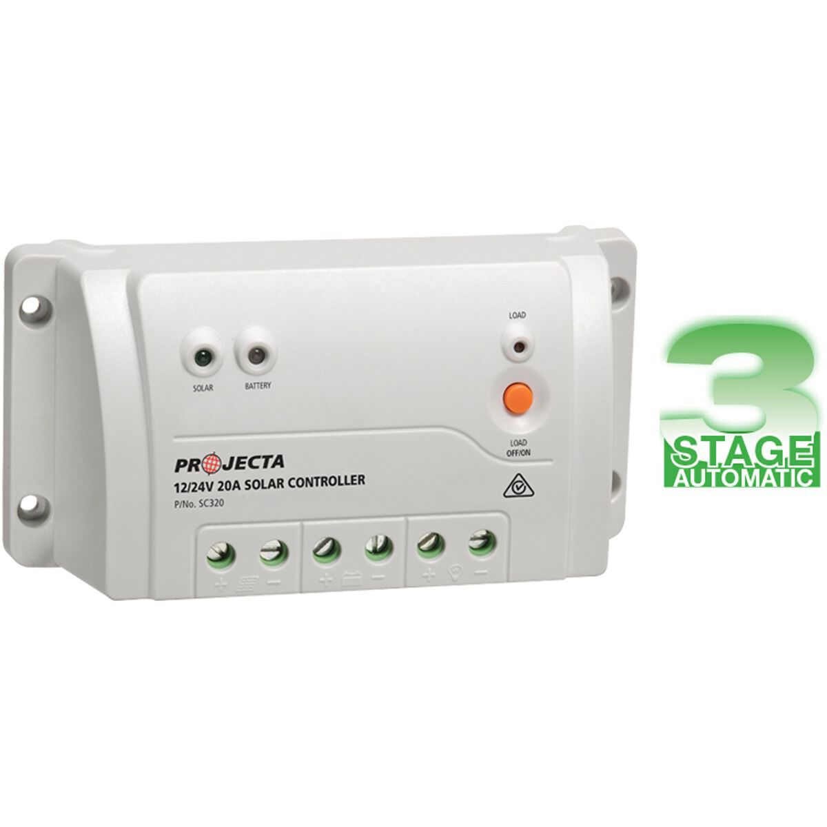 SOLAR CONTROLLER 20A 12/24V 3STAGE, , scanz_hi-res