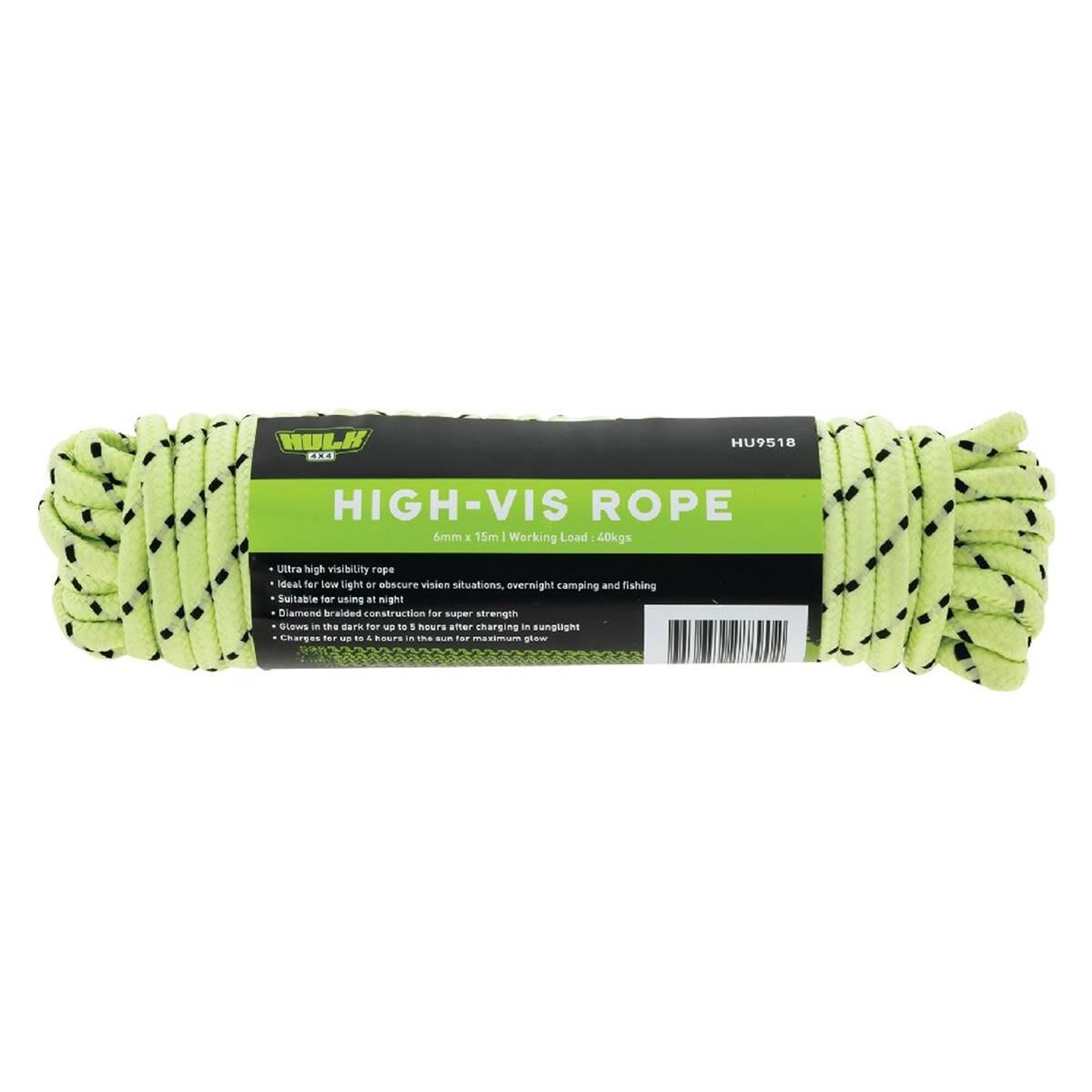 GLOW ROPE 15 METRE GLOWS IN DARK WORK LOAD 40KGS, , scanz_hi-res