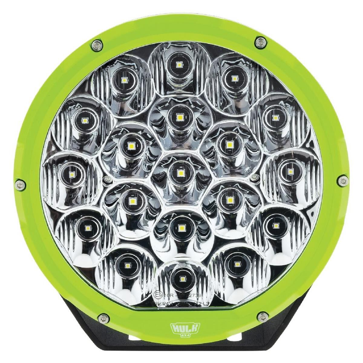 7" RND LED DRIVING LAMP DRIVNG BEAM 9-36V 106W 19 LED's GREEN 11,000Lms, , scanz_hi-res