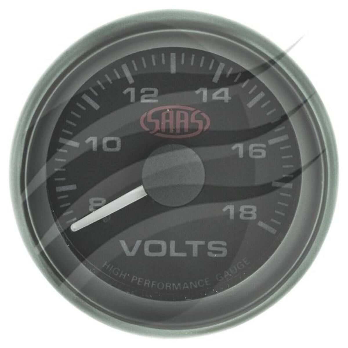 SAAS VOLTMETER 12V BLACK FACE, , scanz_hi-res