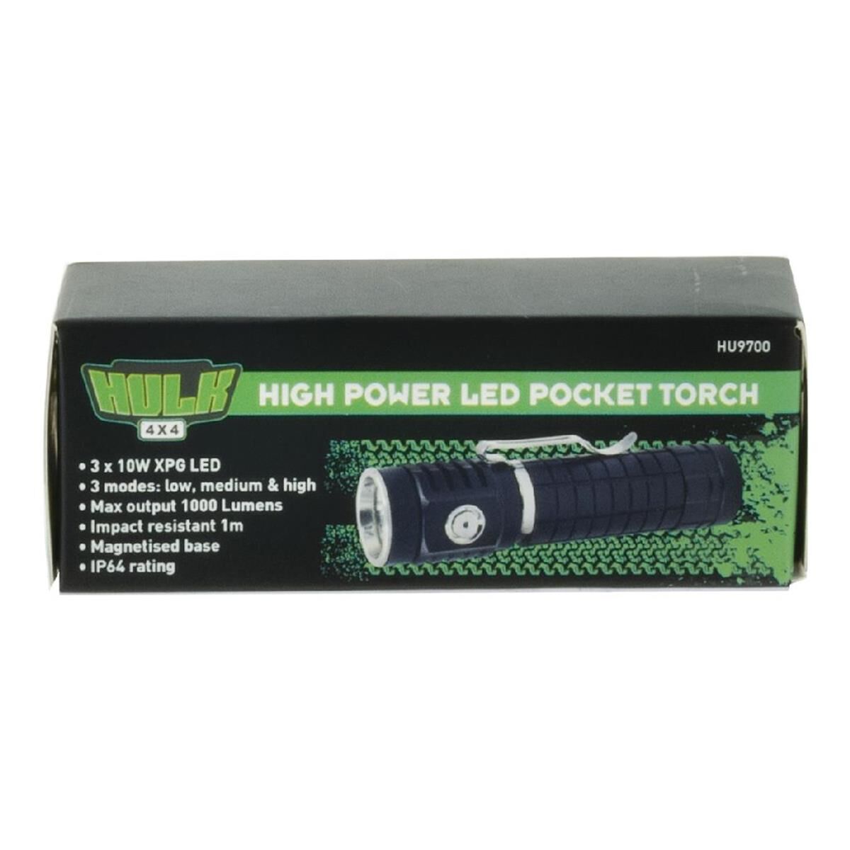 10W HIGH POWER RECHARGEABLE LED POCKET TORCH 1000LM, , scanz_hi-res