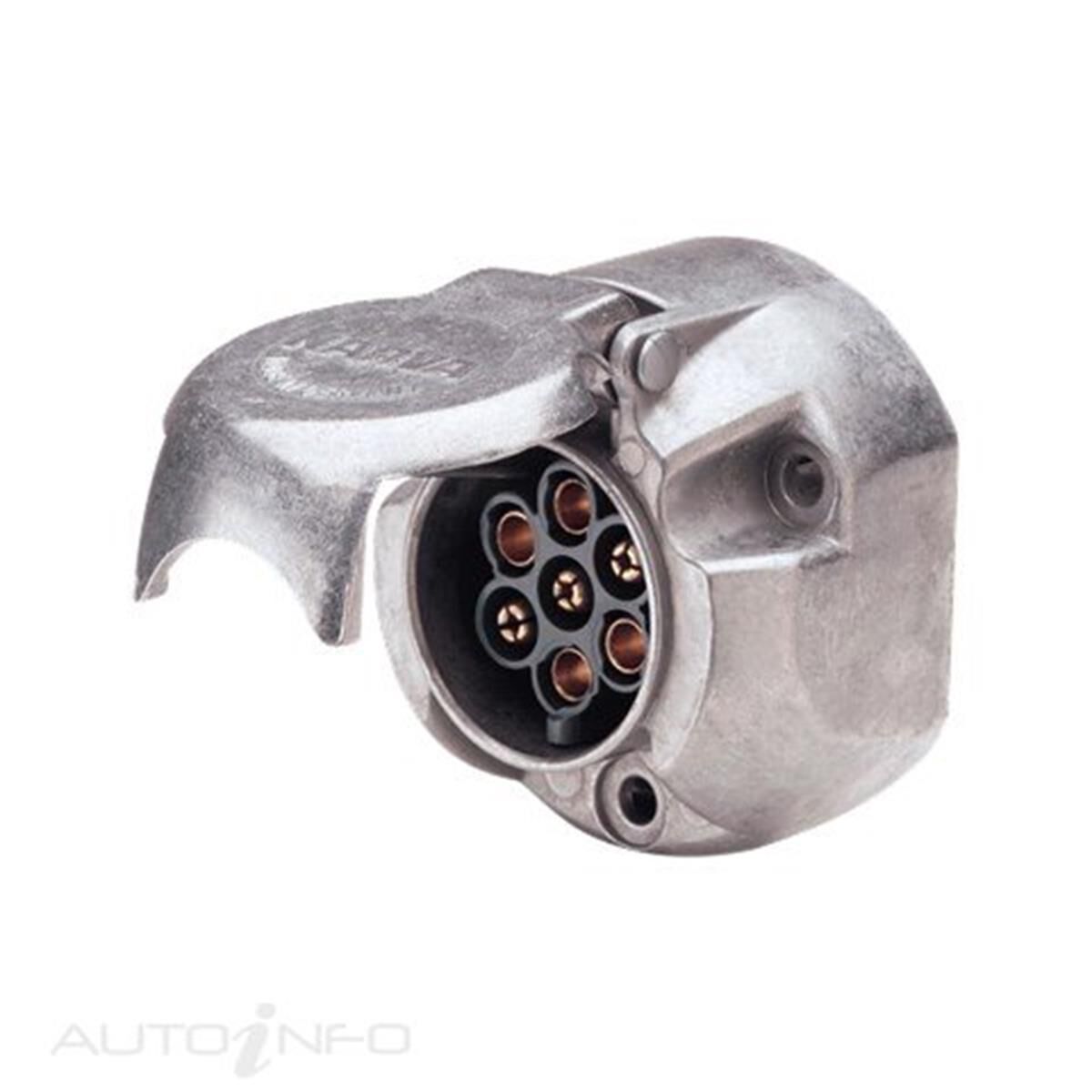 TRAILER CONN 7PIN MTL RND PK25, , scanz_hi-res