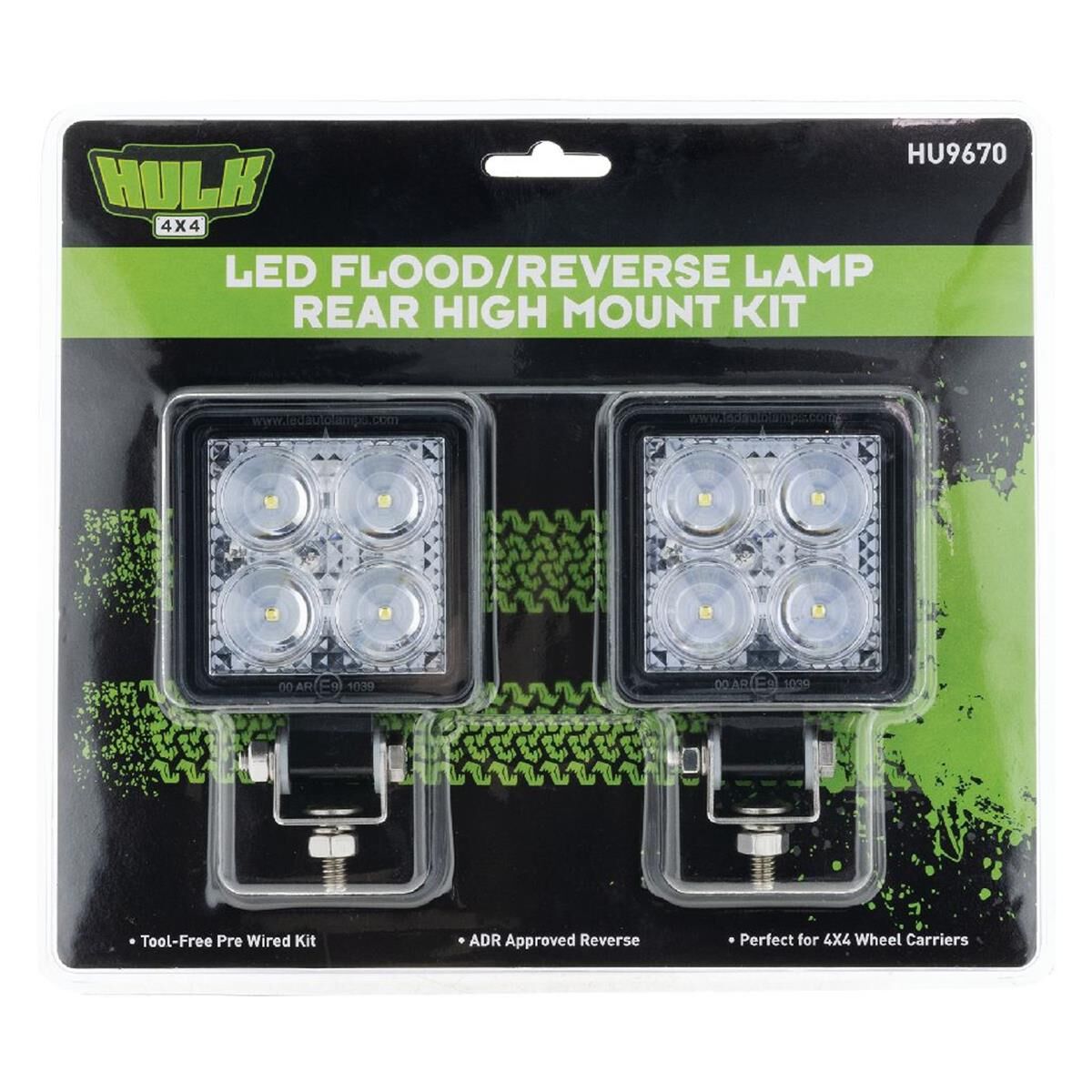 WORKLAMP KIT 12V INCL 2x LED W/LAMPS WITH 5m CABLE, PLUGS & CONNECTORS, , scanz_hi-res