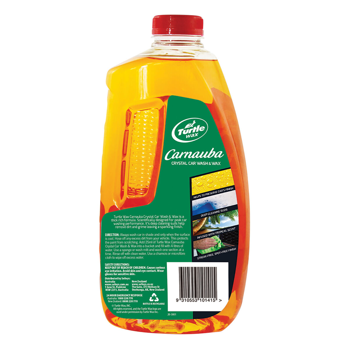 Turtle Wax Carnauba Wash & Wax 2 Litre, , scanz_hi-res
