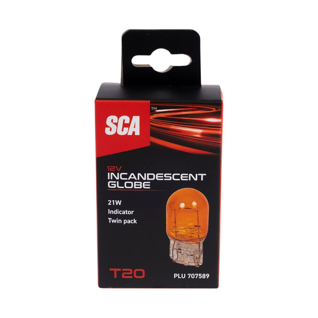 SCA Incandescent Globe - T20 12V 21W - 2 Pack, , scanz_hi-res