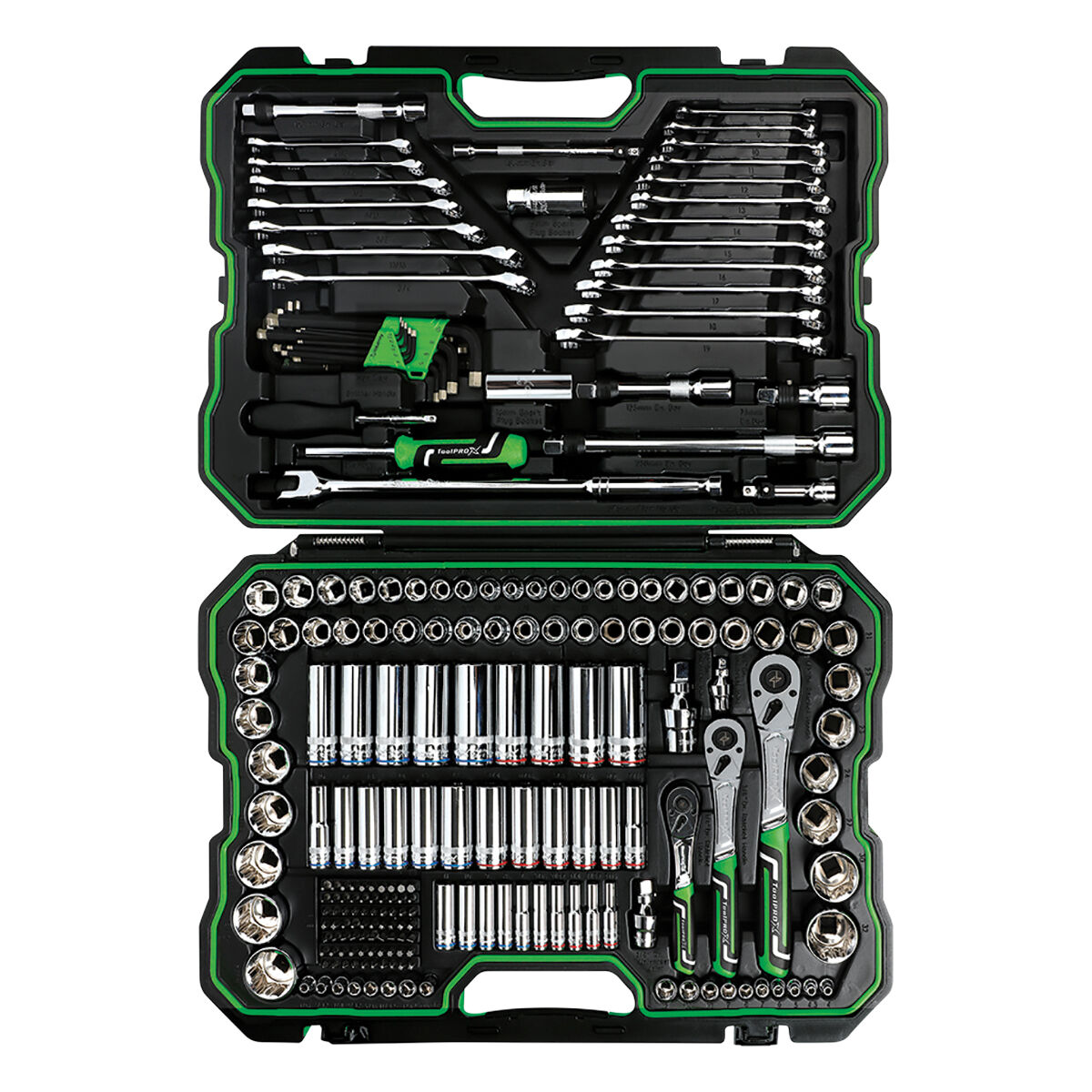 ToolPRO-X Tool Kit 1/4" 3/8" & 1/2" Drive Metric/SAE 228 Piece, , scanz_hi-res