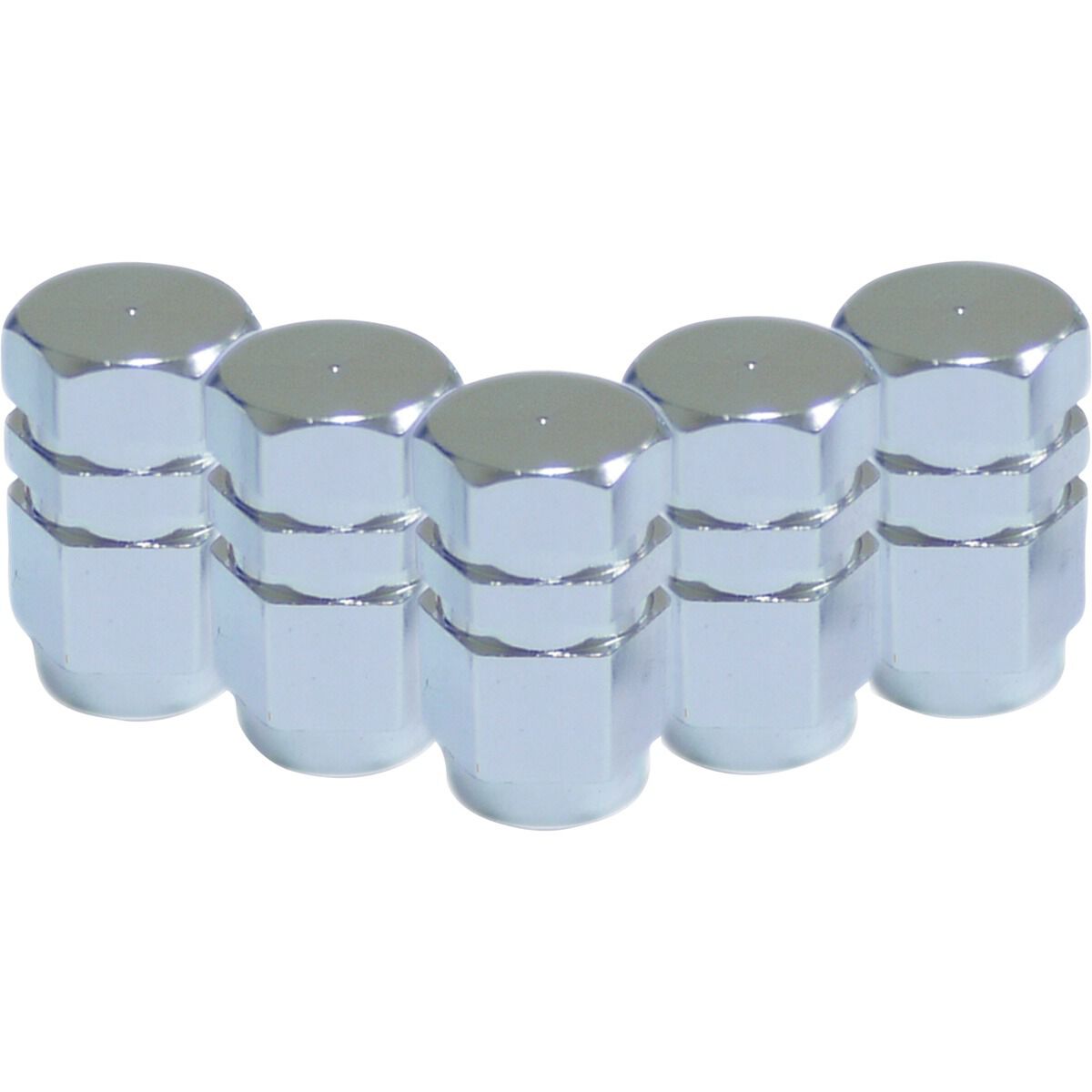 SAAS Valve Stem Caps - Silver, 5 Pack, , scanz_hi-res