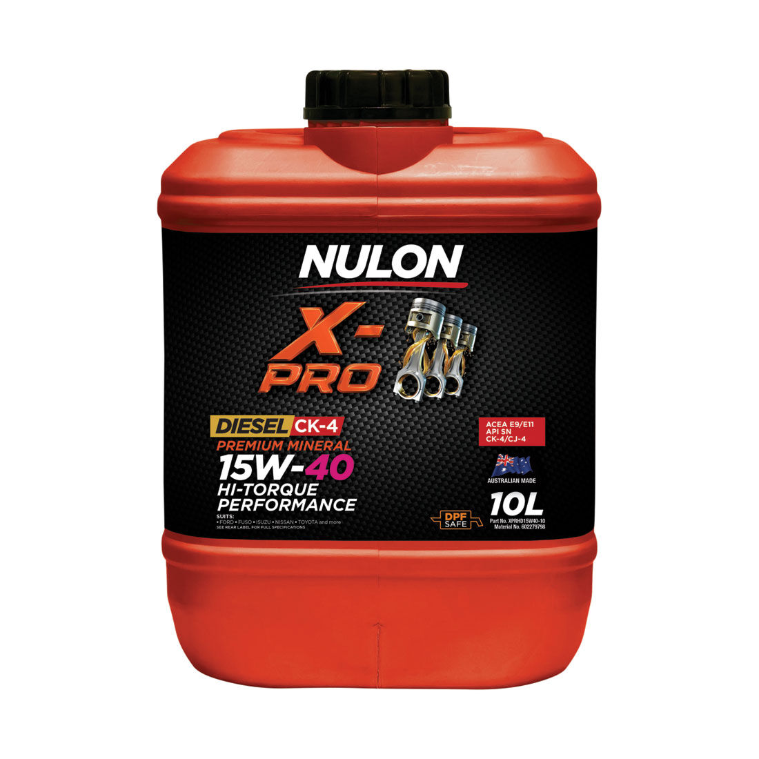 Nulon X-Pro 15W-40 Hi-Torque Performance 10 Litre, , scanz_hi-res