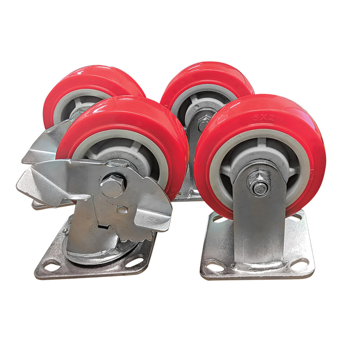 ToolPRO Heavy Duty Castor Set 4 Piece, , scanz_hi-res