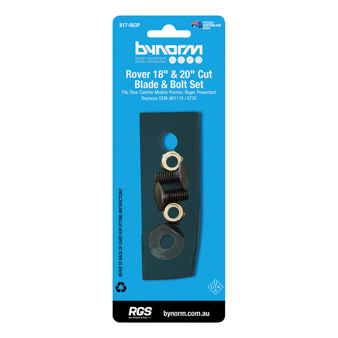 Bynorm Blade and Bolt Set to Suit Rover, , scanz_hi-res