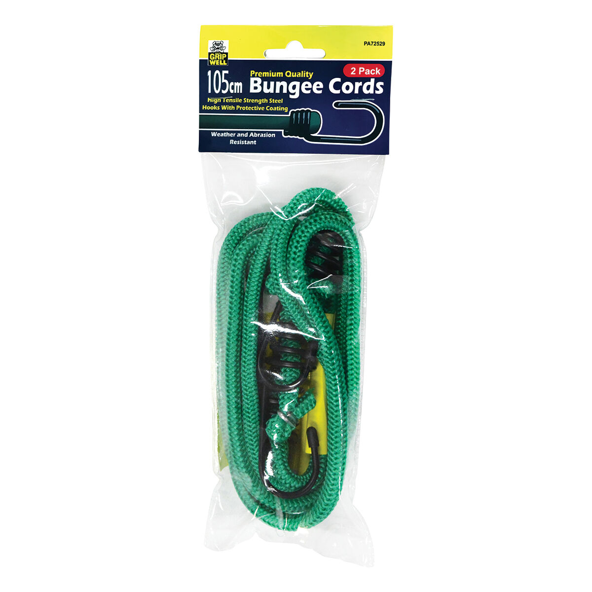 Gripwell Metal Hook Bungee Cord - 105cm, 2 Pack, , scanz_hi-res