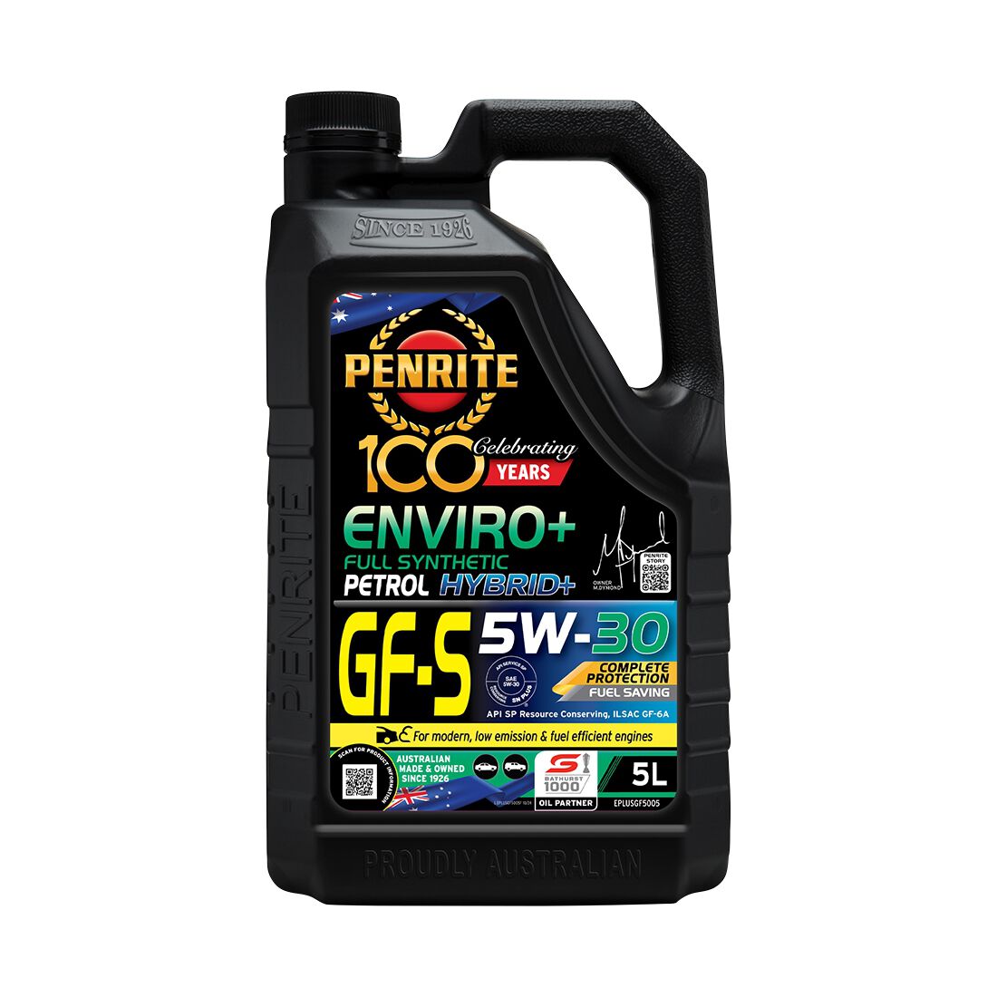 Penrite Enviro+ GF-S Engine Oil - 5W-30 5 Litre, , scanz_hi-res