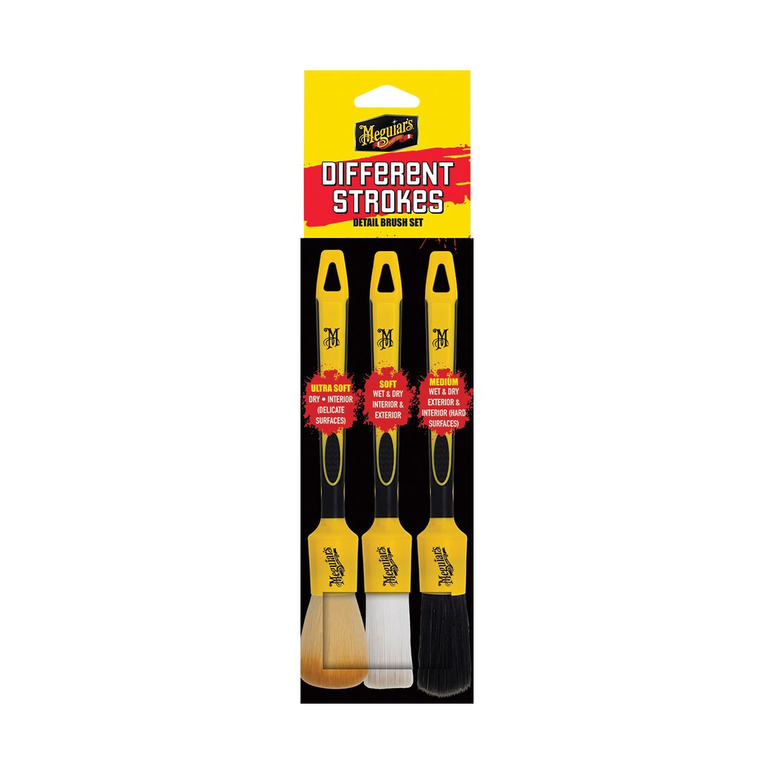 Meguiar's Different Strokes Detail Brush Set 3PK, , scanz_hi-res