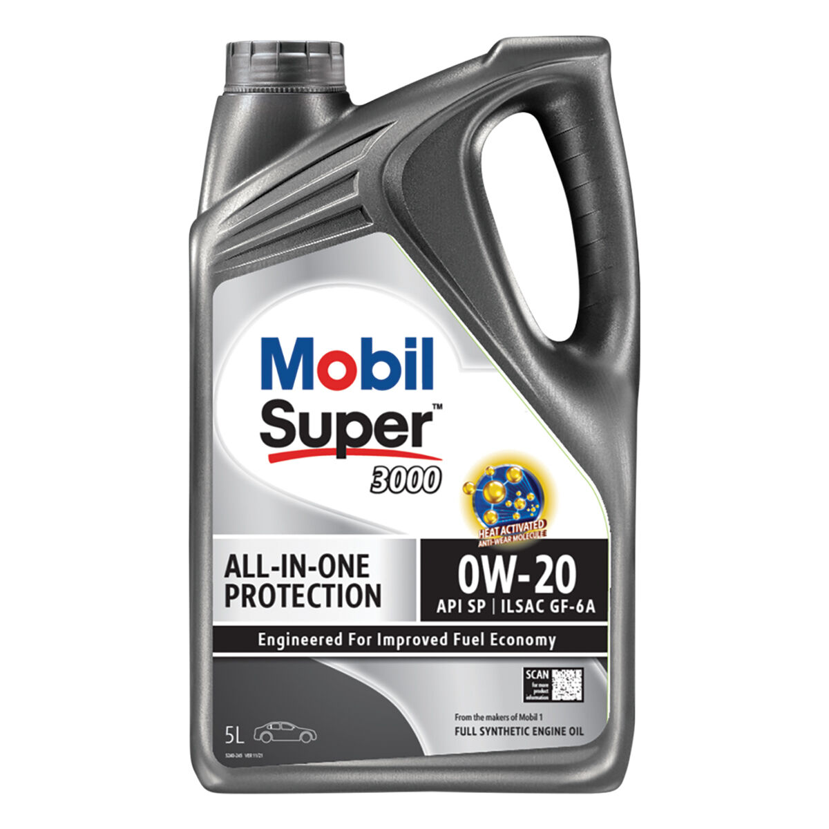 Mobil Super 3000 Engine Oil 0W-20 5 Litre, , scanz_hi-res
