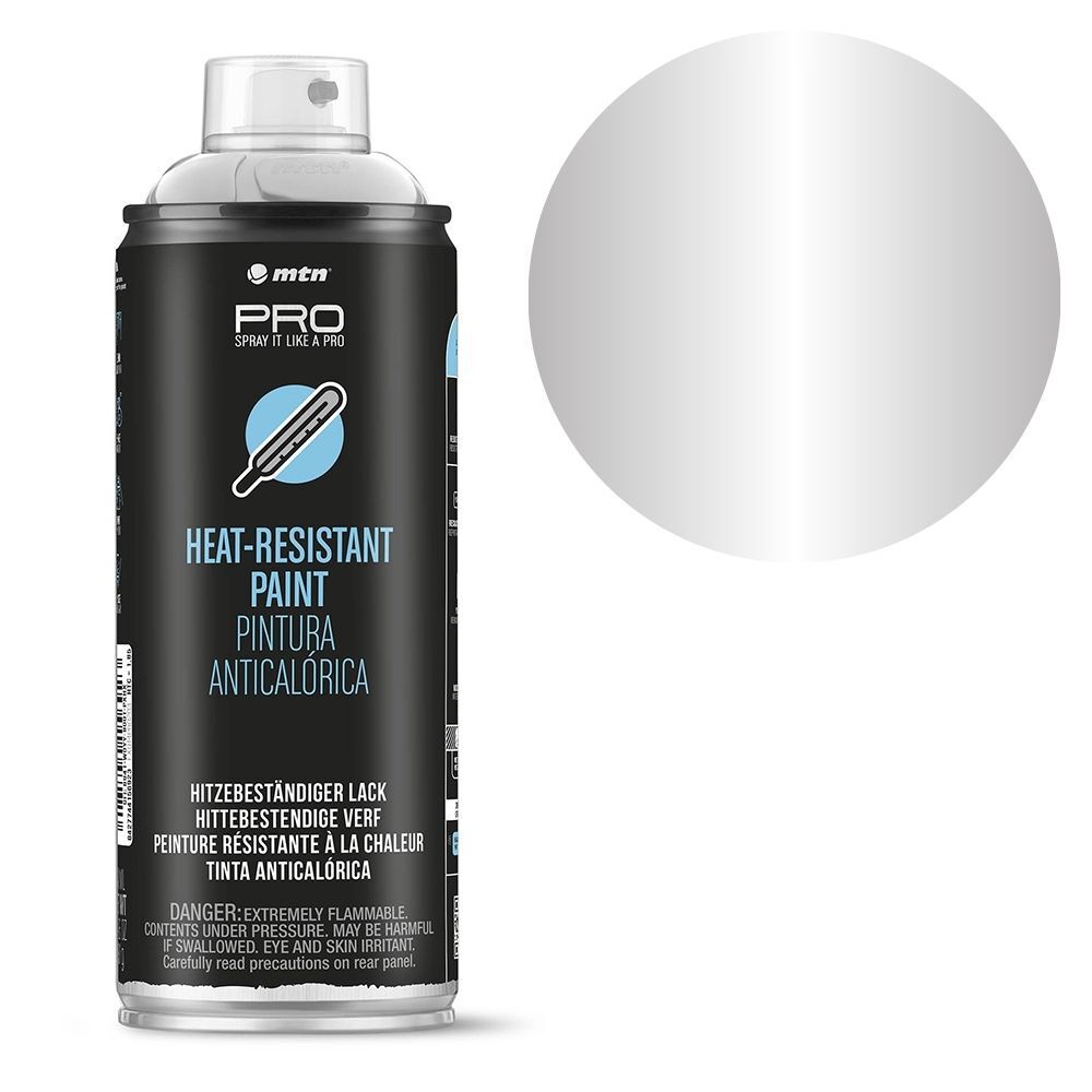 MTN Pro Silver Heat Resistant Spray Paint 400mL, , scanz_hi-res