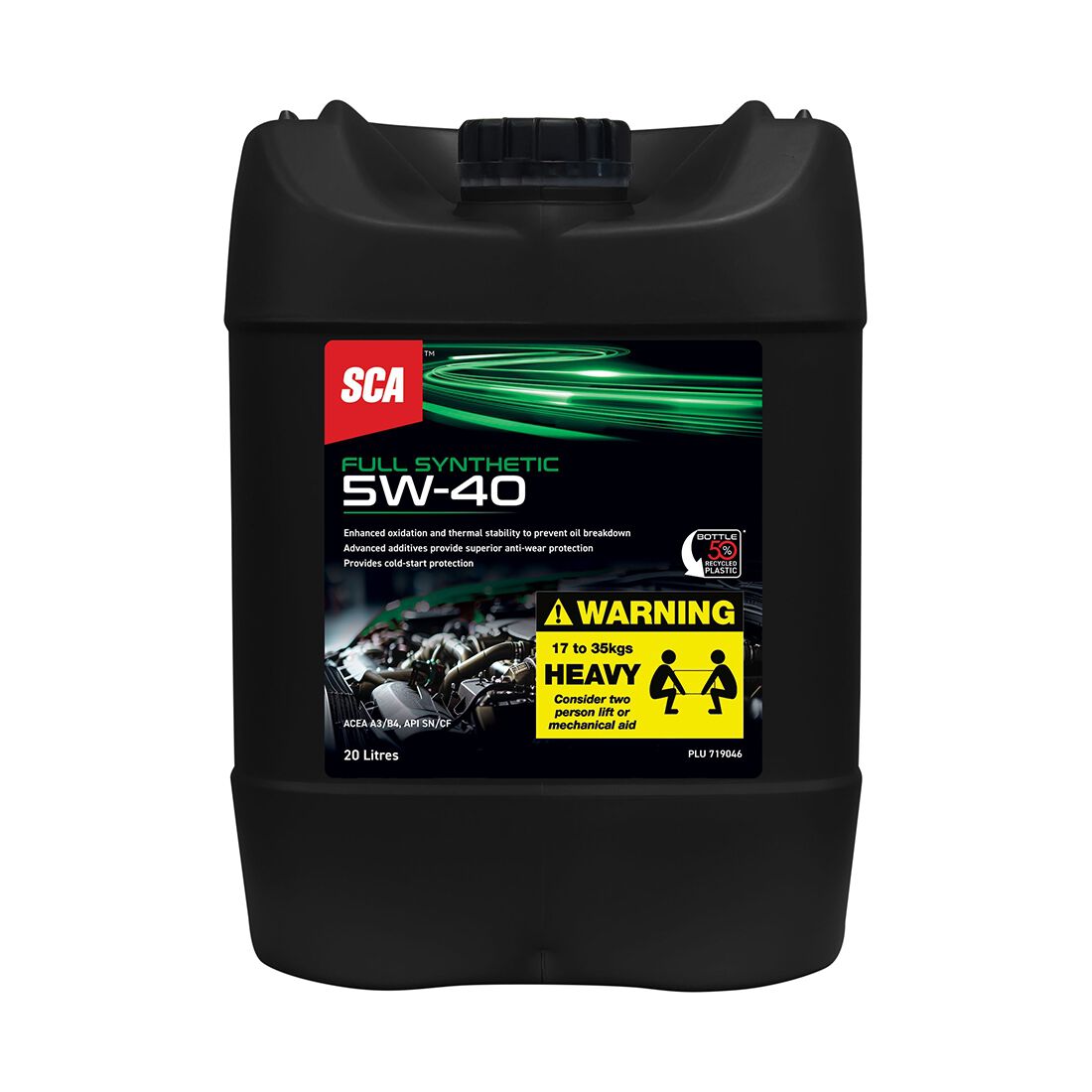 SCA Full Synthetic Engine Oil 5W-40 A3/B4 20 Litre, , scanz_hi-res