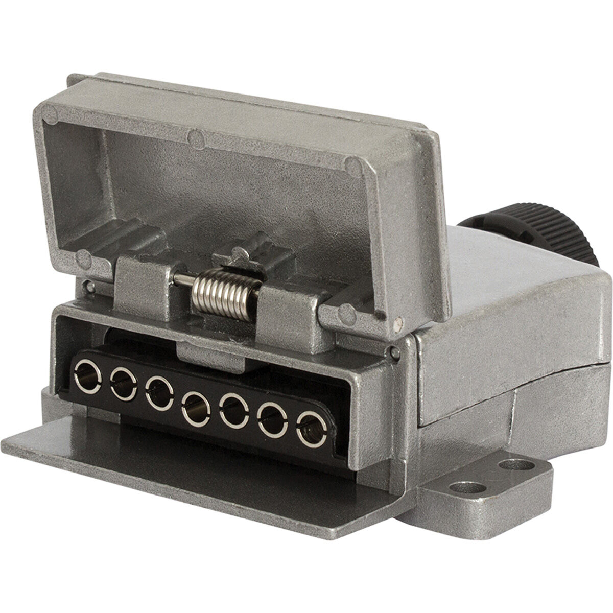 KT Cable Trailer Socket 7 Pin Flat Metal, , scanz_hi-res