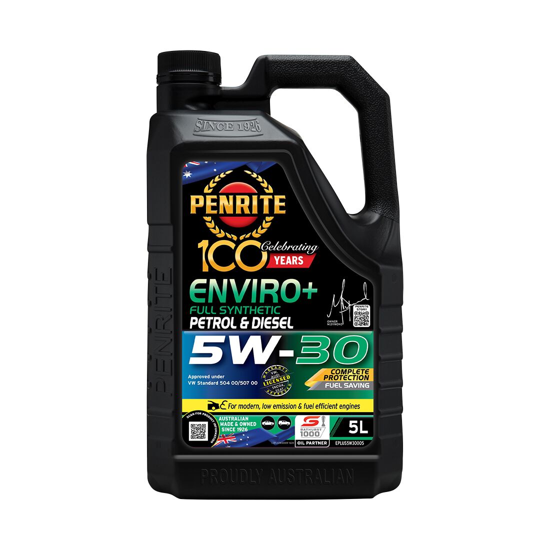 Penrite Enviro+ Engine Oil - 5W-30 5 Litre, , scanz_hi-res