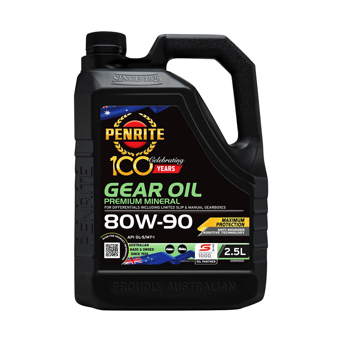 Penrite Gear Oil - 80W-90, 2.5 Litre, , scanz_hi-res