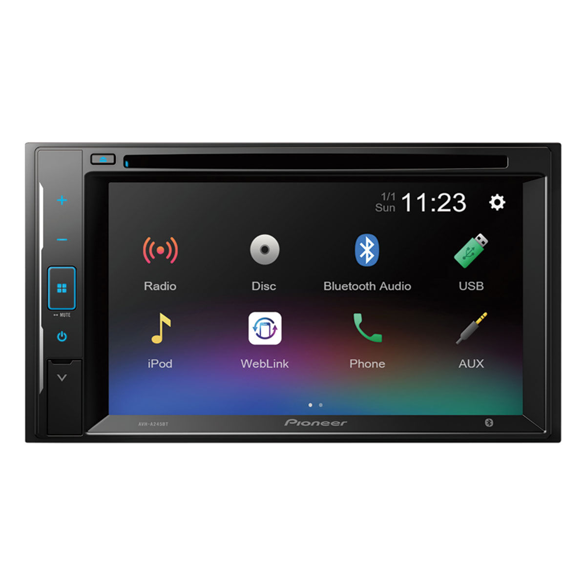 Pioneer AVH-A245BT Double DIN Touchscreen Head Unit, , scanz_hi-res