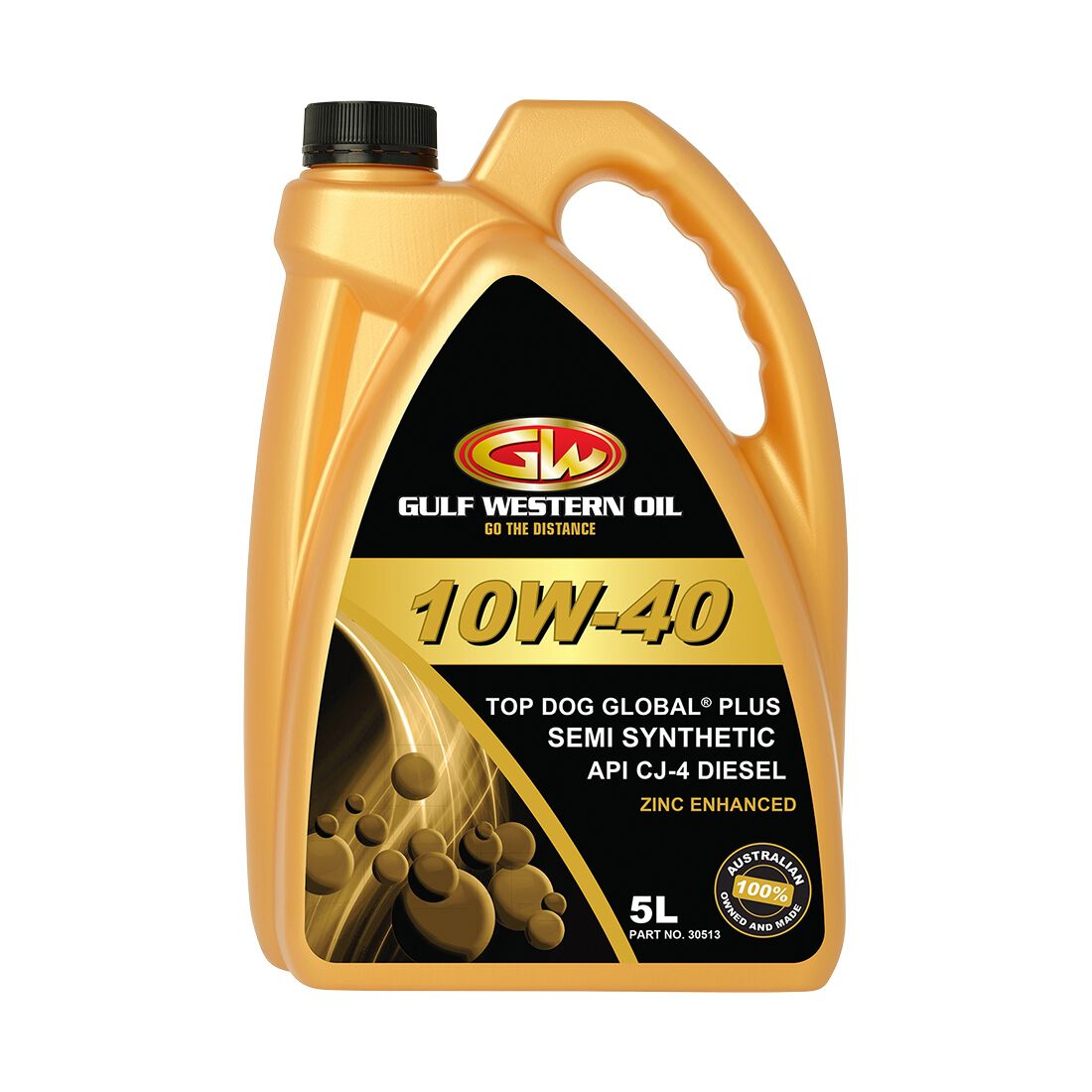 Gulf Western Top Dog Global Plus Engine Oil 10W-40 5 Litre, , scanz_hi-res