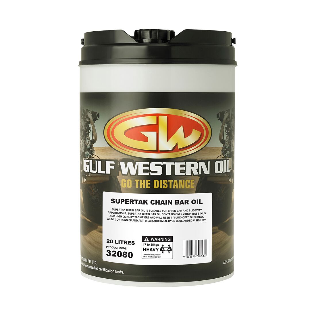 Gulf Western Supertak Chainsaw Bar Oil 20 Litre, , scanz_hi-res