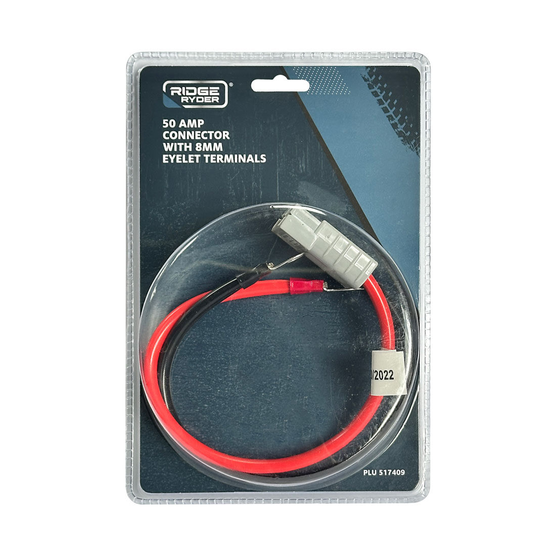 Ridge Ryder 50 Amp Plug 8mm Eyelet Terminals 30cm 8 AWG, , scanz_hi-res