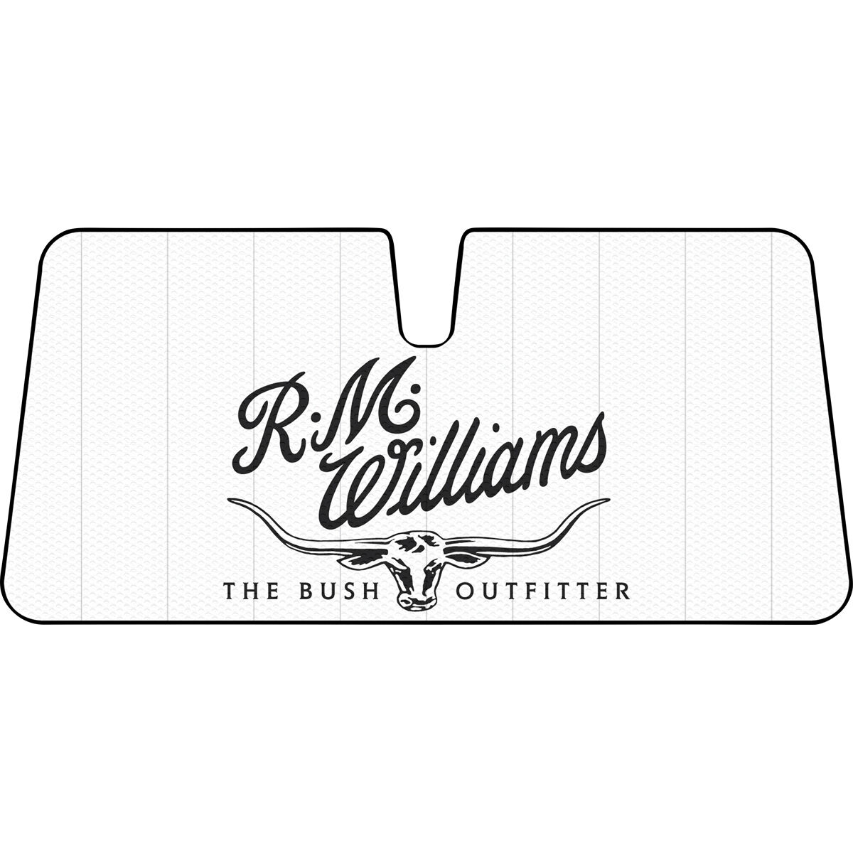 R.M.Williams Logo Sunshade Cream Accordion Front, , scanz_hi-res
