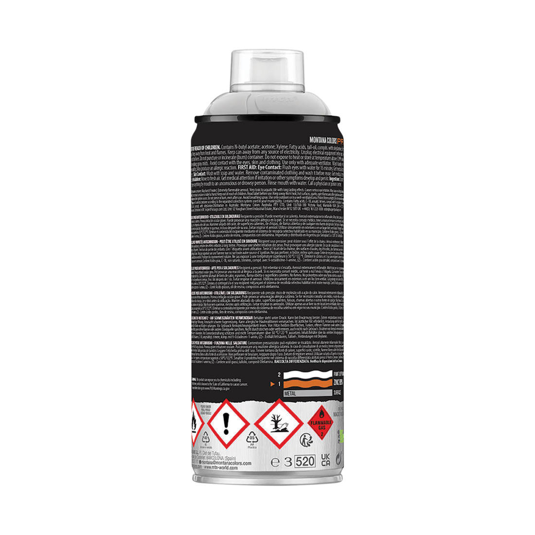 MTN Pro Galvanized Matt Silver 99% Zinc Spray Paint 400mL, , scanz_hi-res