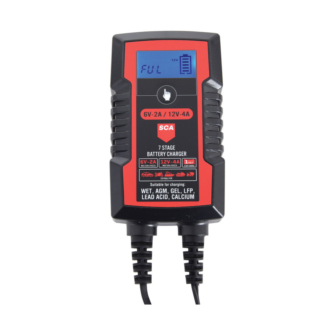 SCA 7 Stage Battery Charger 6/12V 2/4 Amp, , scanz_hi-res