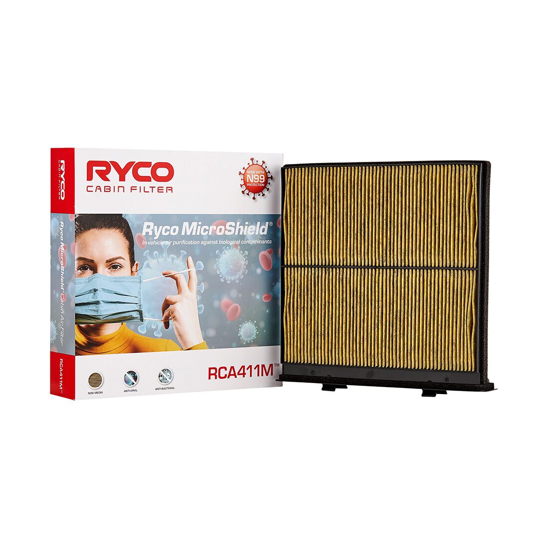 Ryco N99 MicroShield Cabin Air Filter - RCA411M, , scanz_hi-res