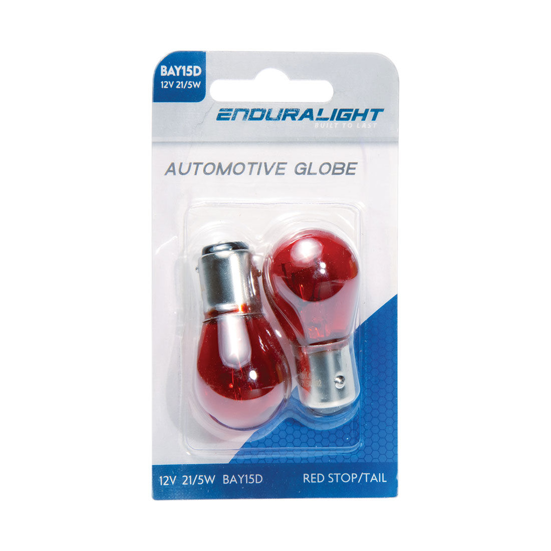 ENDURALIGHT Automotive Globes - Red Stop/ Tail 12V, 21/5W, BAY15D, , scanz_hi-res