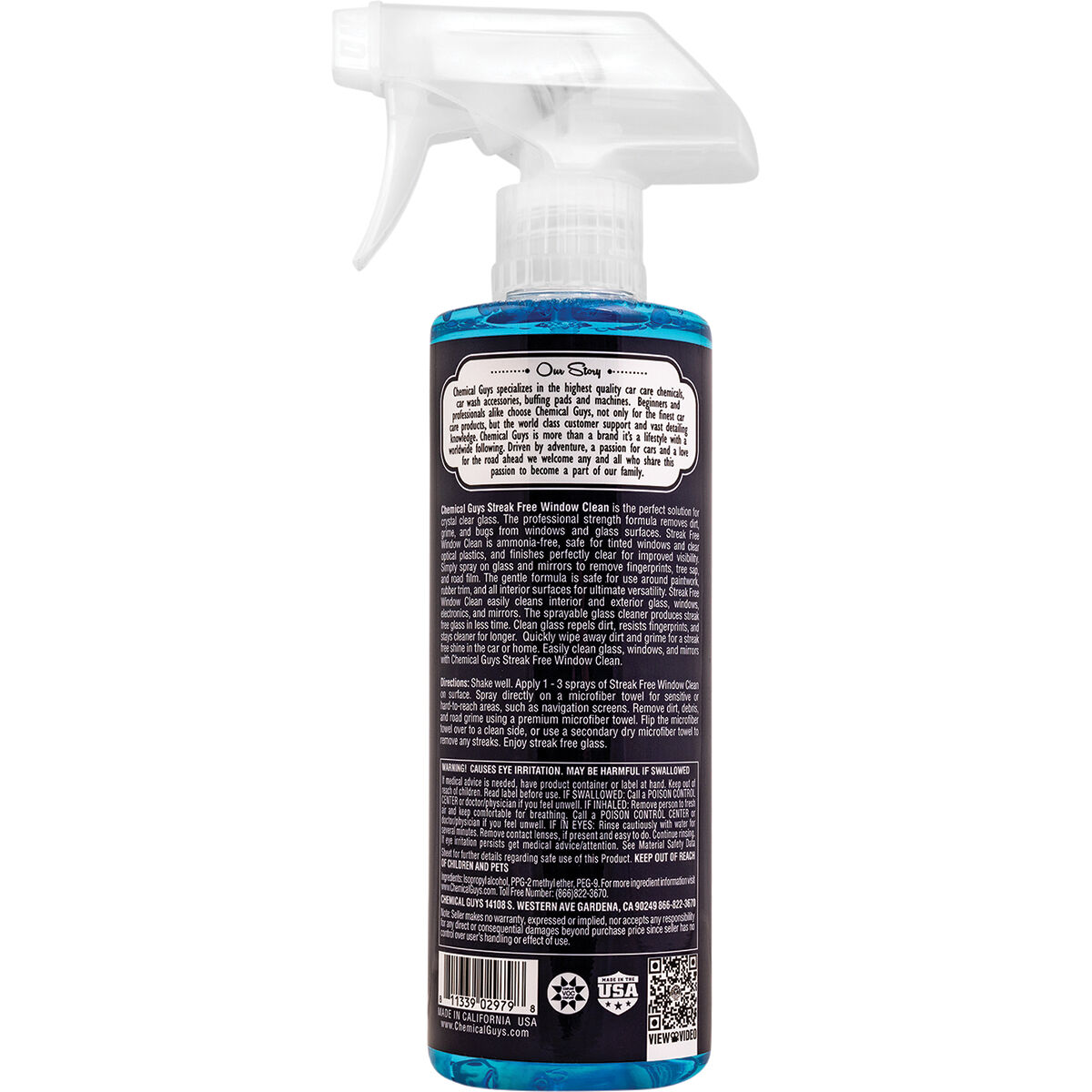 Chemical Guys Streak Free Window Cleaner 473mL, , scanz_hi-res