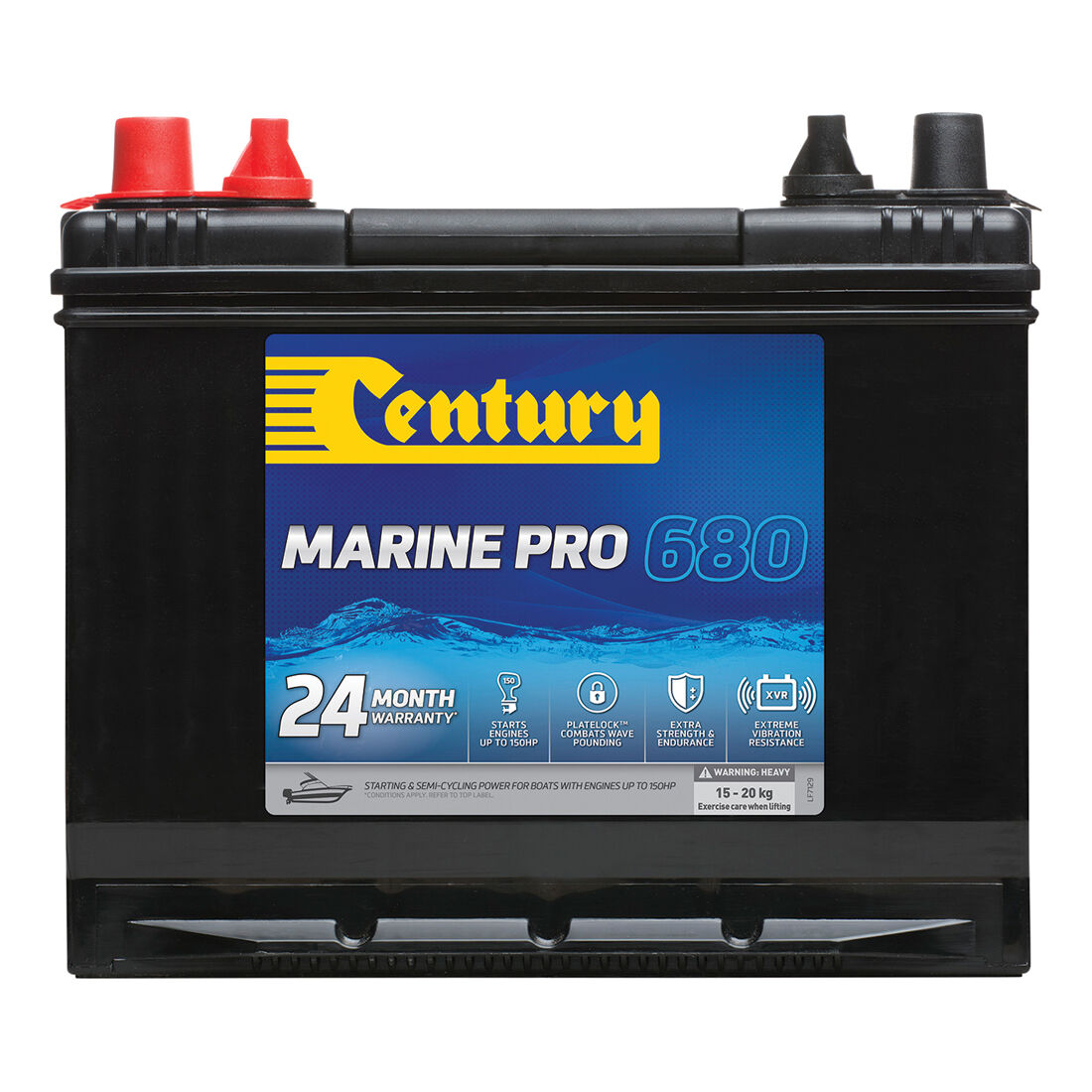 Century Marine Pro Battery NS70M MF 680CCA, , scanz_hi-res