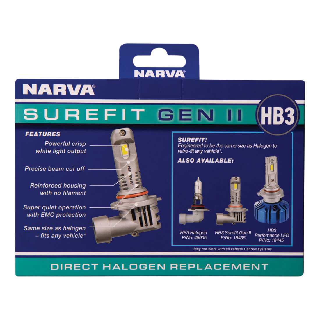 Narva Surefit LED Headlight Kit HB3, , scanz_hi-res