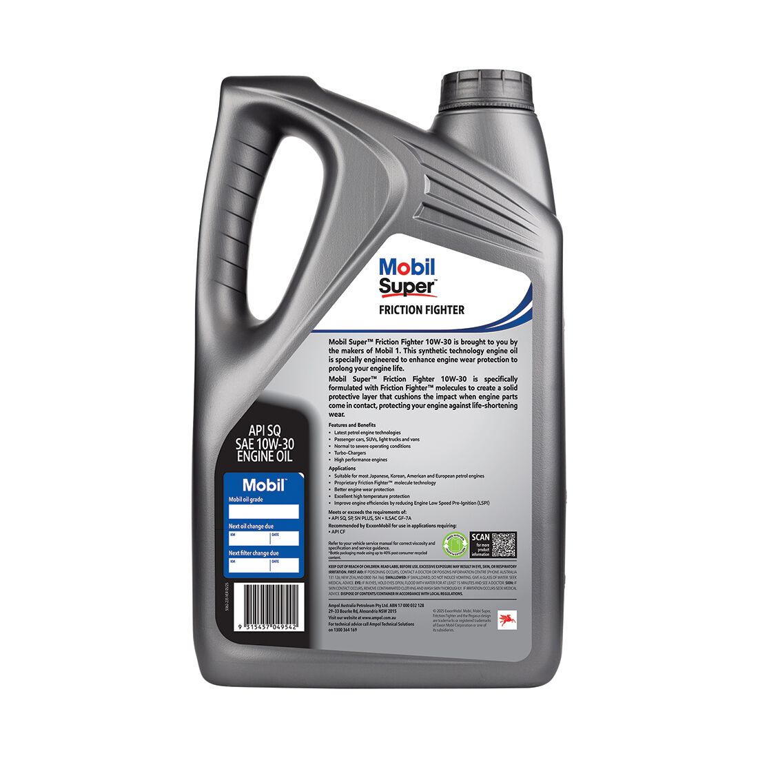 Mobil Super Friction Fighter 10W-30 5 Litre, , scanz_hi-res