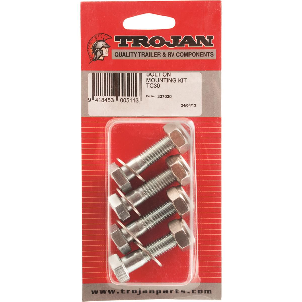 Trojan Coupling Mounting Bolts, Suit Lever Type - 4 Pack, , scanz_hi-res