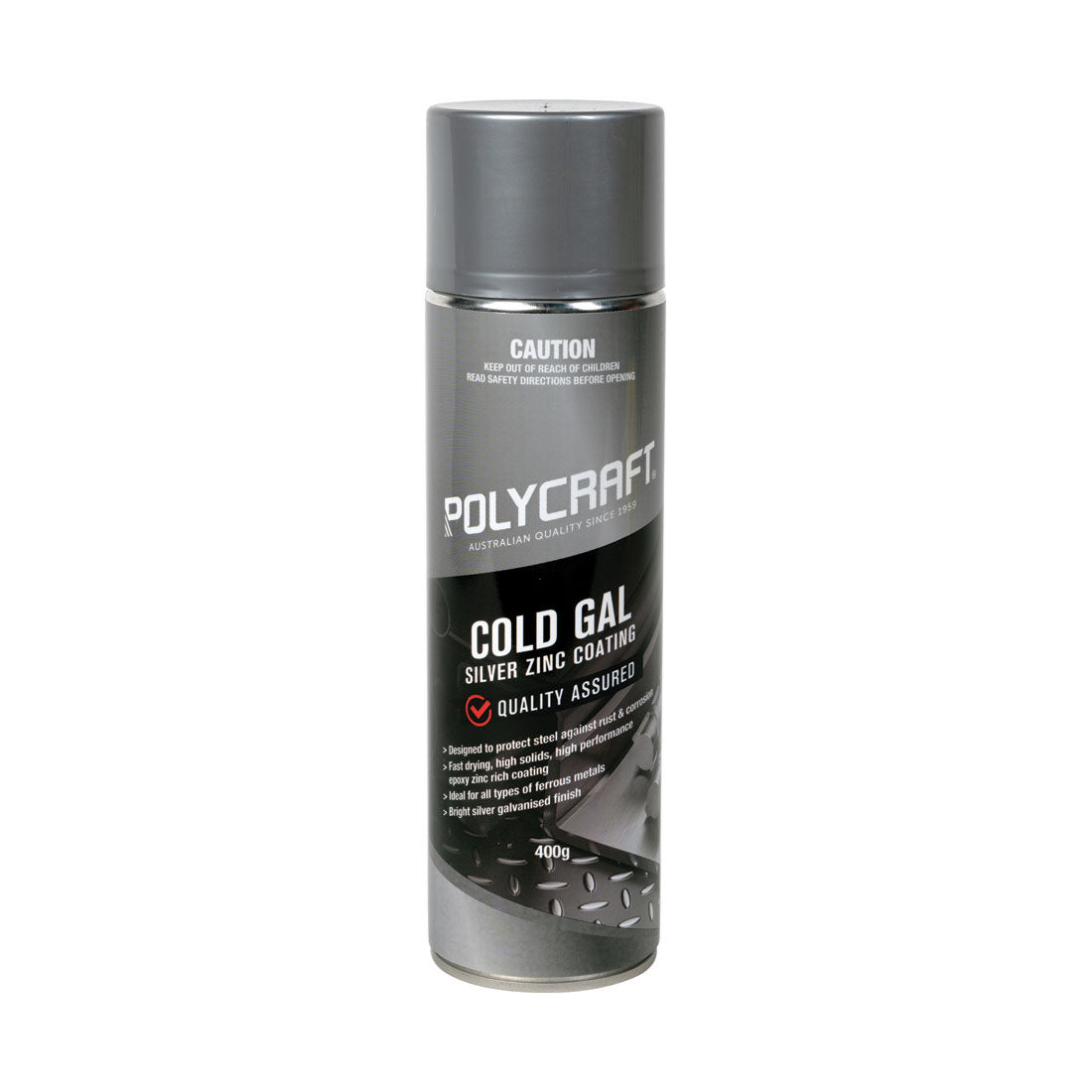 Polycraft Cold Gal Zinc Coating Silver 400g, , scanz_hi-res