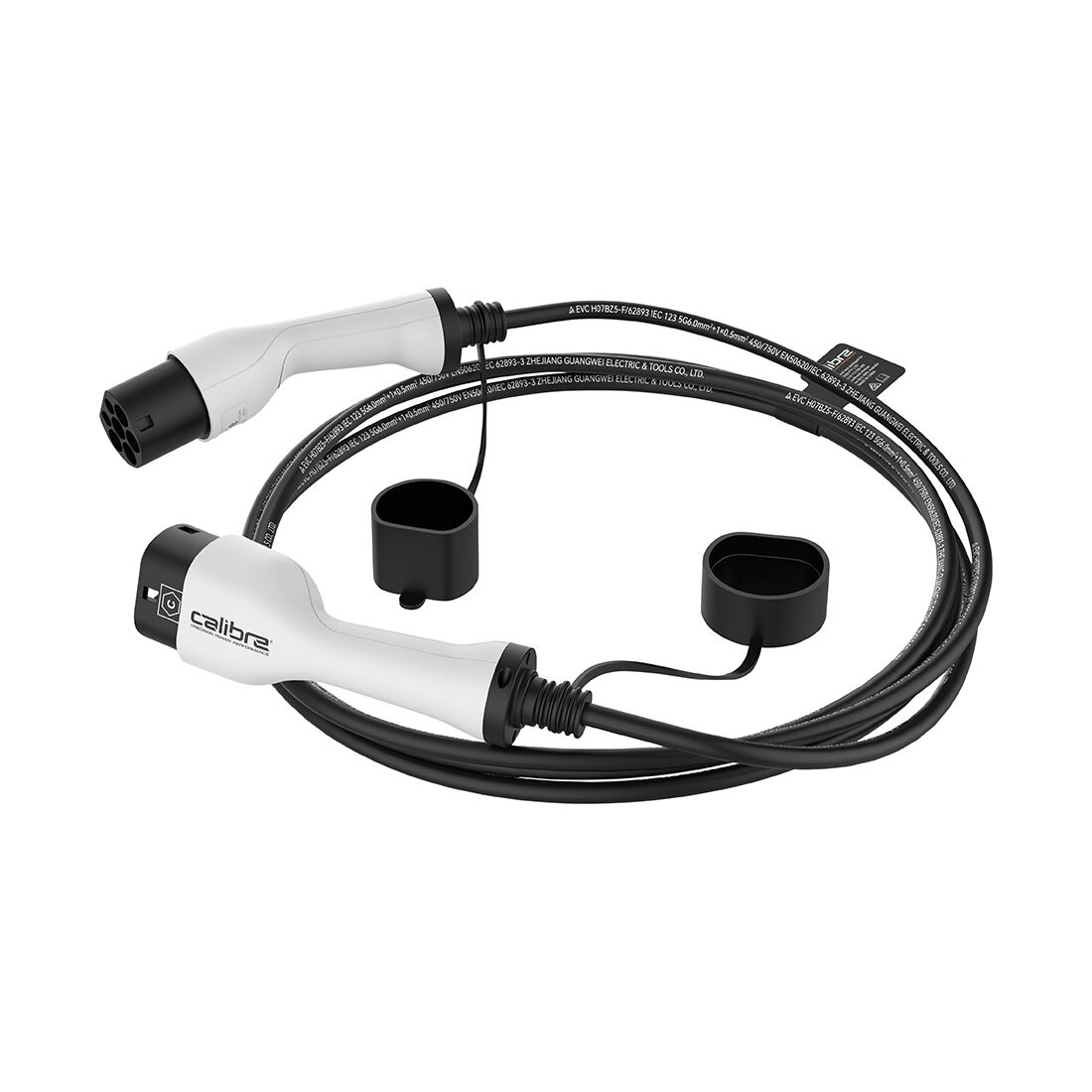 Calibre Electric Vehicle Charging Cable 3-Phase Type 2 Inlet To Type 2 Outlet, , scanz_hi-res