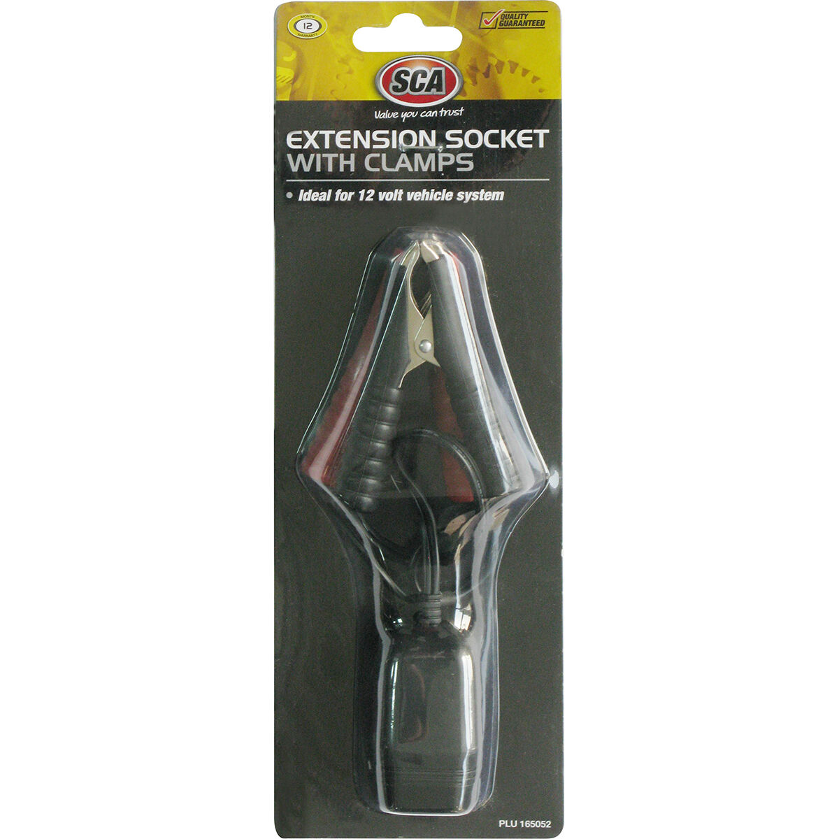 SCA 12V Extension Socket w/Clamps 42cm Lead, , scanz_hi-res