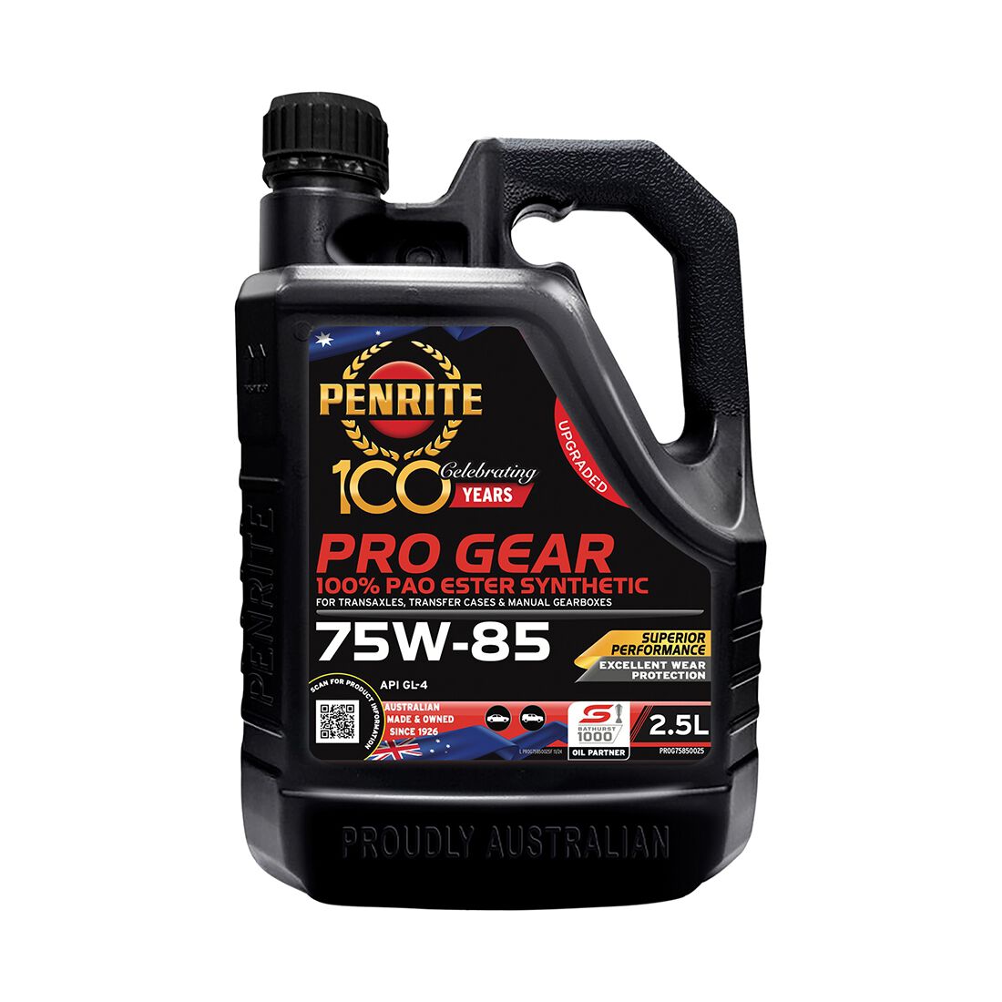 Penrite Pro Gear Oil - 75W-85 2.5 Litre, , scanz_hi-res