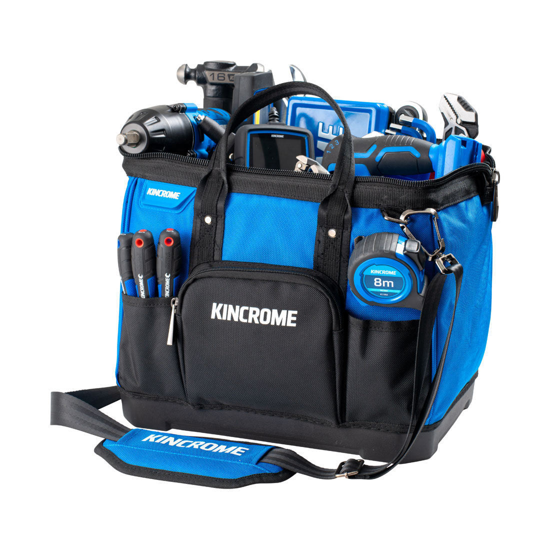 Kincrome Hard Base Wide Mouth Tool Bag 380mm, , scanz_hi-res