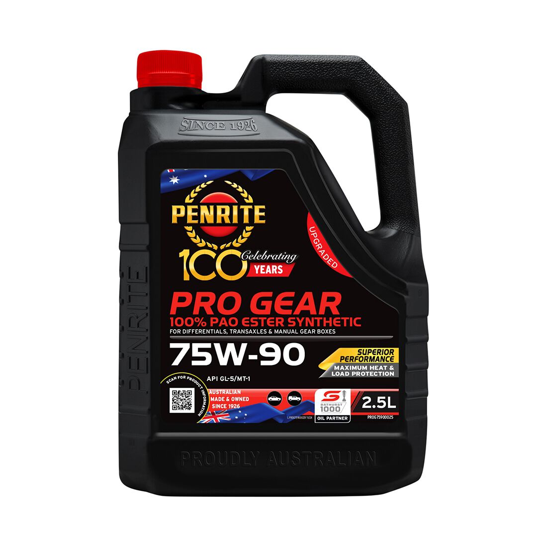 Penrite Pro Gear Oil - 75W-90 2.5 Litre, , scanz_hi-res