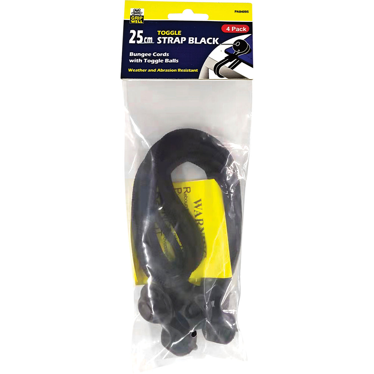 Gripwell Toggle Straps Black 4 pack, , scanz_hi-res